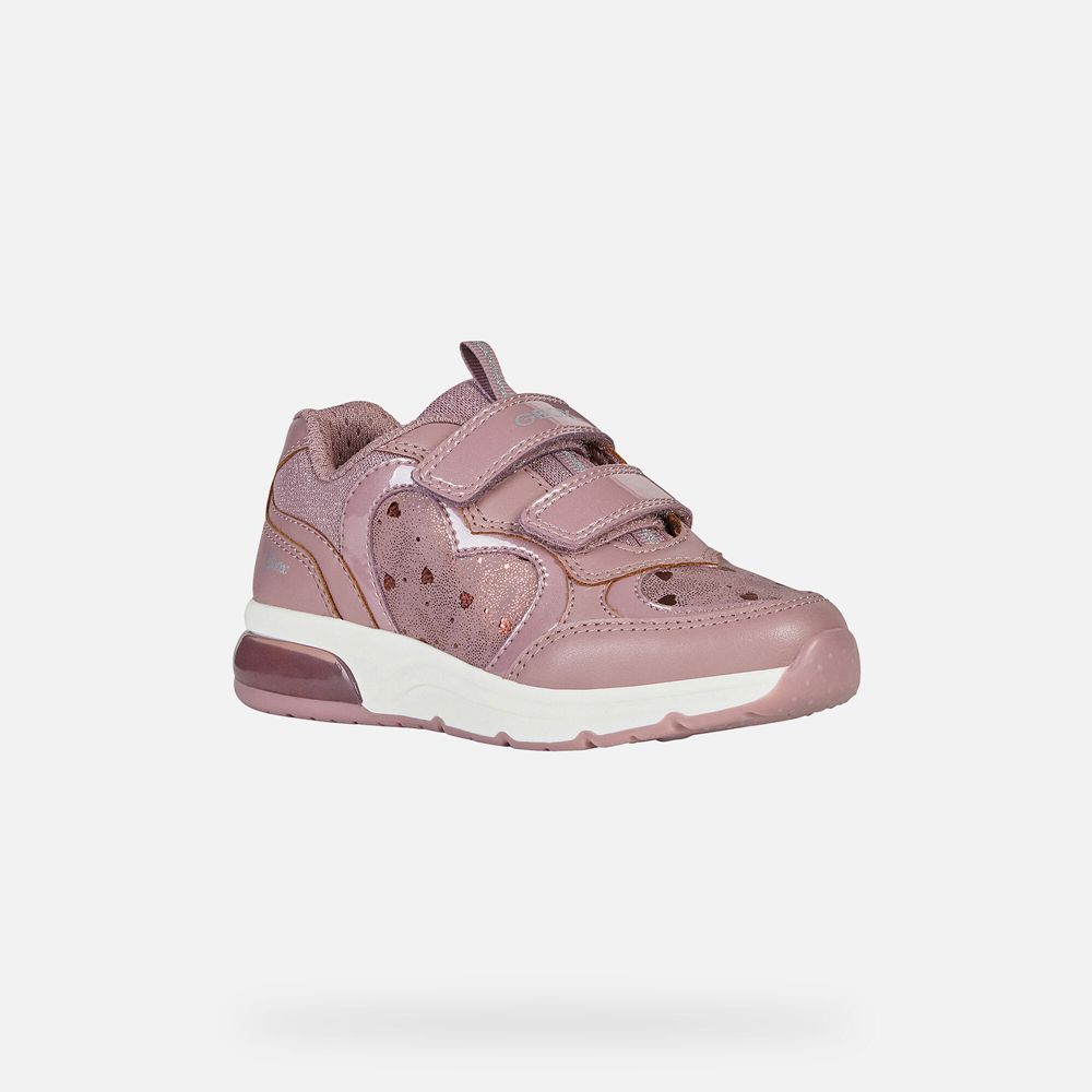 Geox Sneakers Pink Spaceclub - Geox Girls Shoes - NGSVFZ942